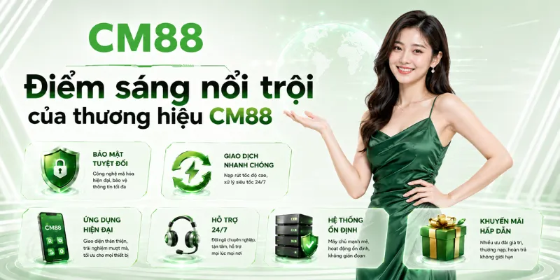 Điểm sáng nổi trội của thương hiệu CM88