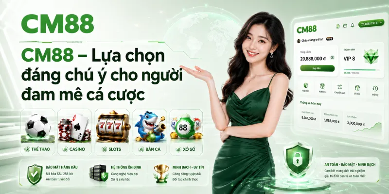 CM88 – Lựa chọn đáng chú ý cho người đam mê cá cược